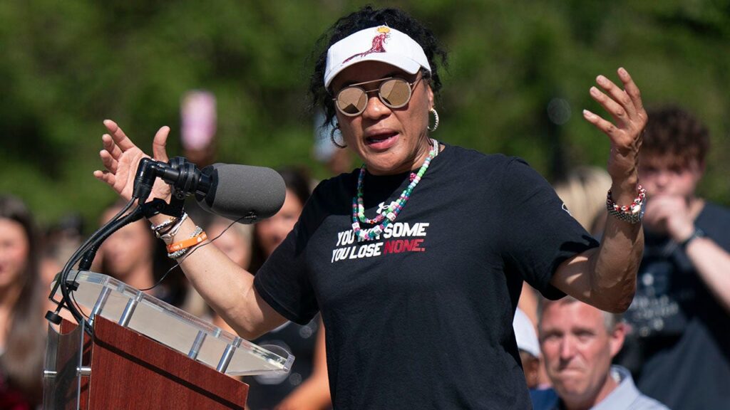 South Carolina’s Dawn Staley salutes Biden for ‘historical’ Harris endorsement