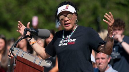 South Carolina’s Dawn Staley salutes Biden for ‘historical’ Harris endorsement