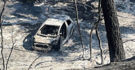 Man pushing flaming car into ravine started Park Fire, burning over 70,000 acres in California