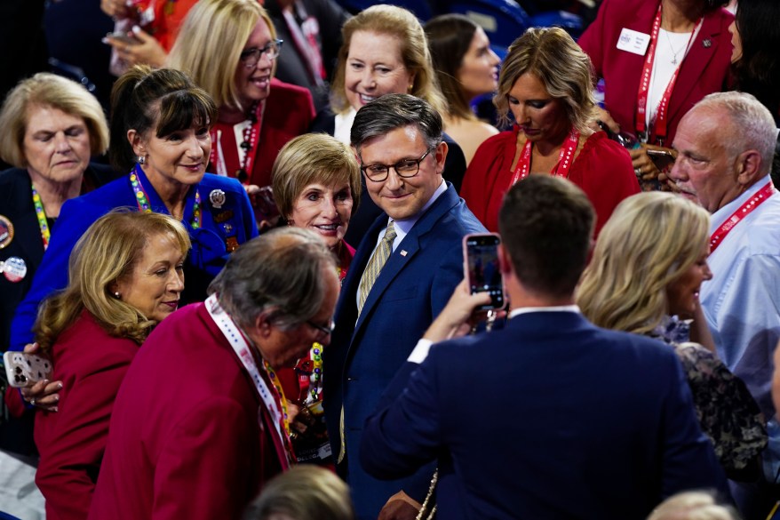 Donald Trump officially accepts the Republican presidential nomination on stage on the fourth day of the Republican National Convention at the Fiserv Forum on July 18, 2024 in Milwaukee, Wisconsin.
