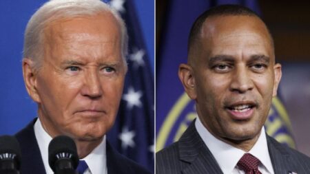 Jeffries and Biden met after his press conference Thursday; Dem leader did not offer the president his endorsement