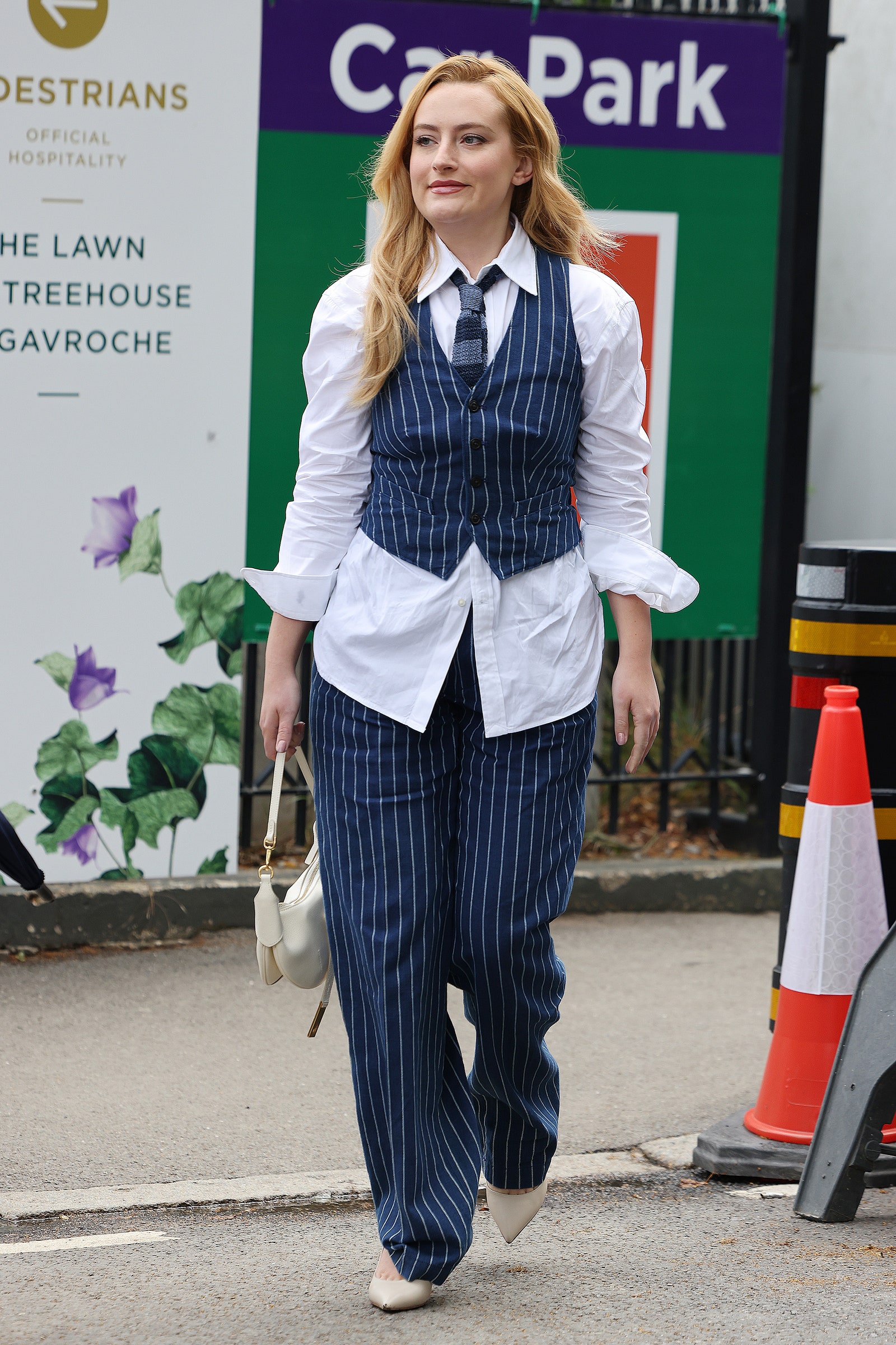 LONDON ENGLAND JULY 08 Amelia Dimoldenberg attends day eight of the Wimbledon Tennis Championships at the All England...