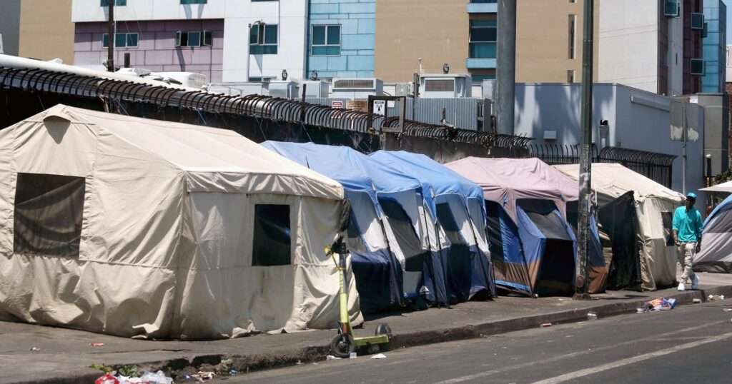 California governor orders state agencies to remove homeless encampments