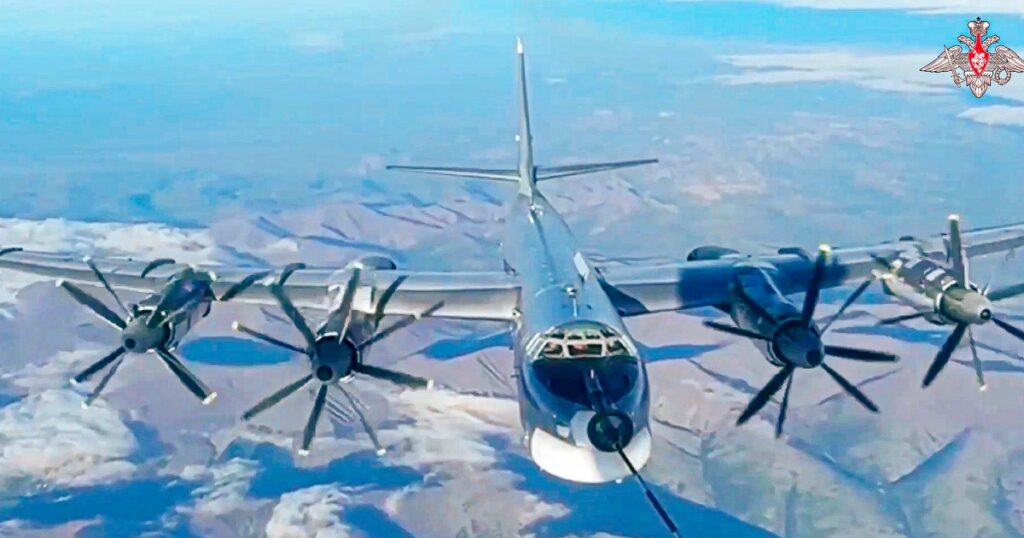 Russian and Chinese nuclear-capable bombers patrol near United States