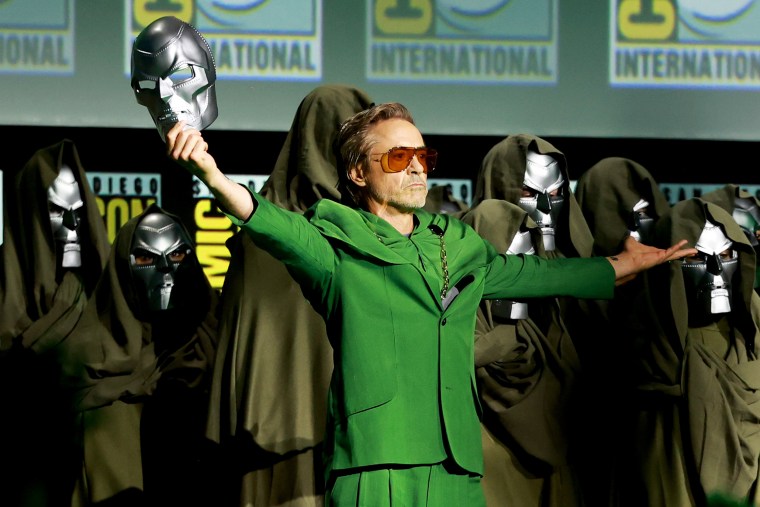 Robert Downey Jr. onstage at the 2024 Comic-Con International in San Diego, California, on July 27, 2024 in San Diego, California.