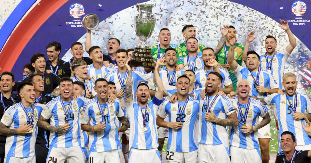 Argentina wins the 2024 Copa América title over Colombia with a late goal