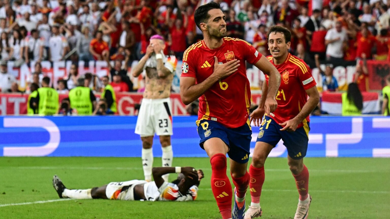 Spain 2-1 Germany (AET): Mikel Merino nets dramatic stoppage-time header as La Roja dump out Euro 2024 hosts