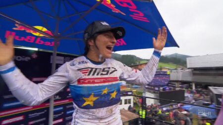 UCI Mountain Bike World Cup Eleonora Farina celebrates Downhill win after Holl fails to beat her time – Mountain Bike video