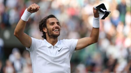 Wimbledon Day 10 highlights – Novak Djokovic gets walkover, Lorenzo Musetti, Barbora Krejcikova and Elena Rybakina win – Tennis video