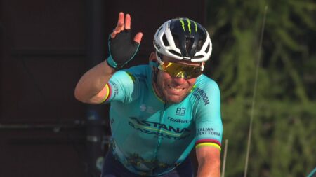 Mark Cavendish visibly emotional as he crosses line on final mountain stage of career at Tour de France – Cycling video