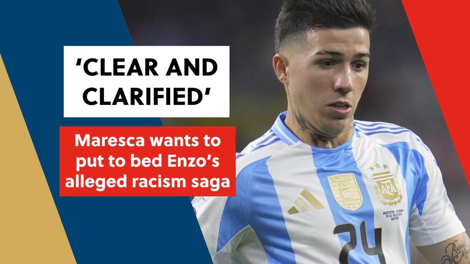Chelsea boss Enzo Maresca keen to put Enzo Fernandez saga to bed after alleged racist chant video – Football video