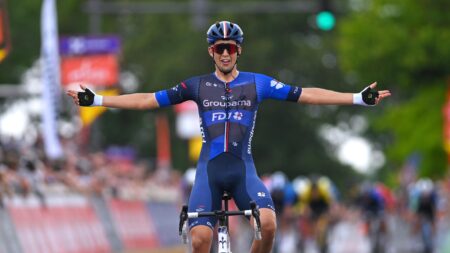 Tour of Wallonia: Sam Watson wins first pro stage as late uphill attack seals Stage 5 victory – Cycling video