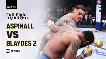 UFC 304 Highlights: Aspinall stops Blaydes to retain heavyweight title