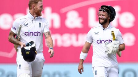 Ben Stokes hits record half-century as England beat West Indies in third Test at Edgbaston