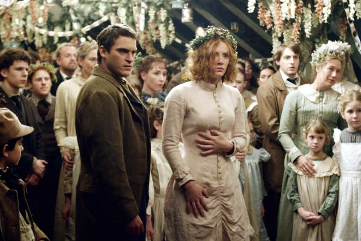 A couple gets married in The Village.