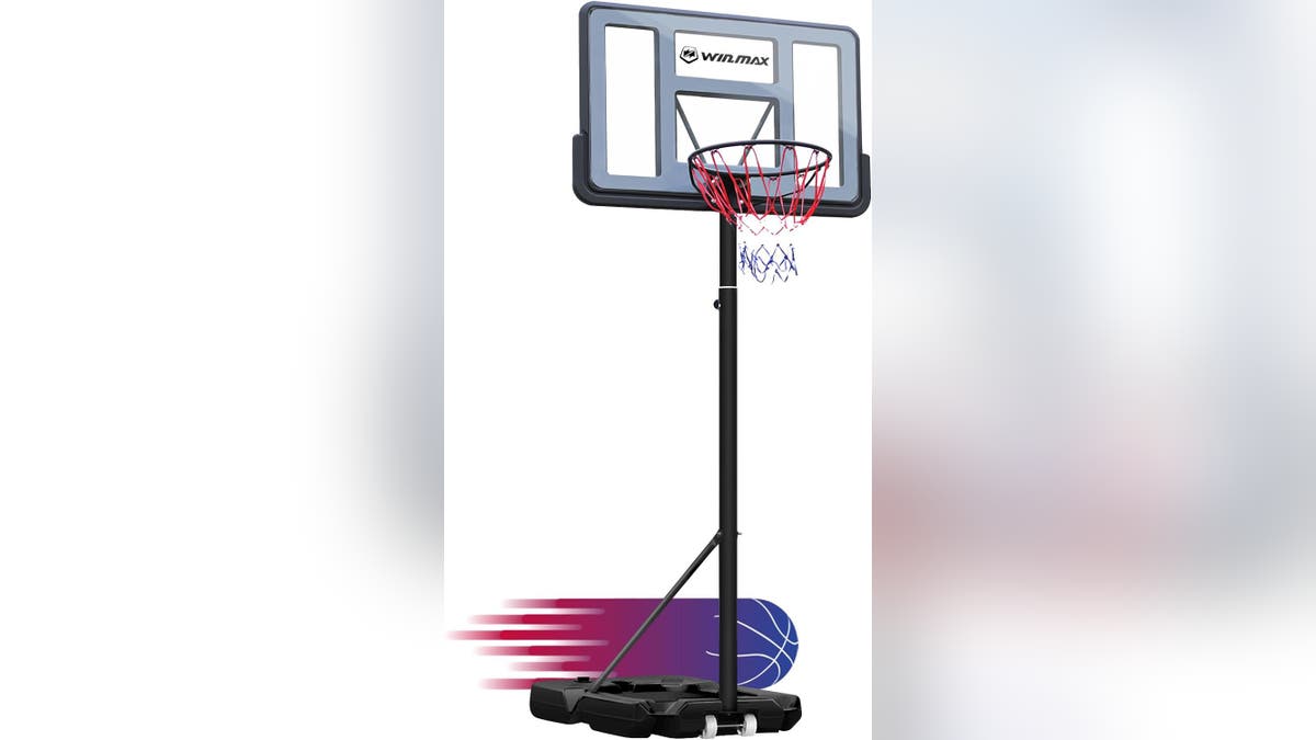 Bring the basketball court to your yard with a hoop of your own.