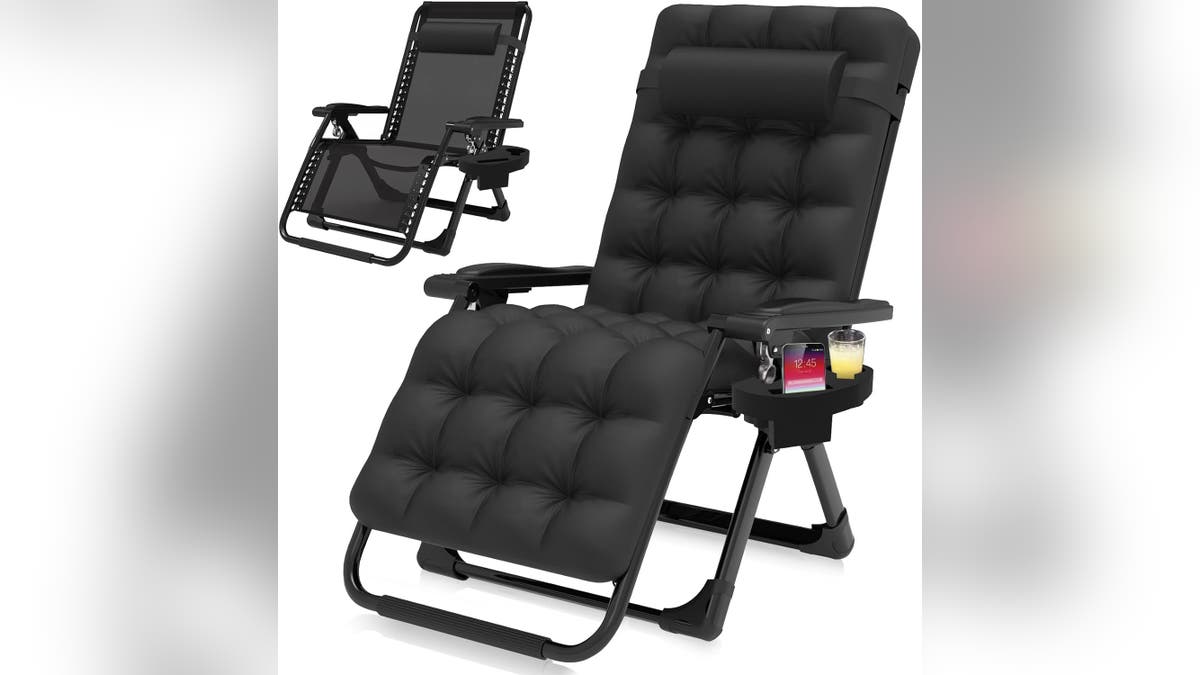 Relax outside during your staycation.