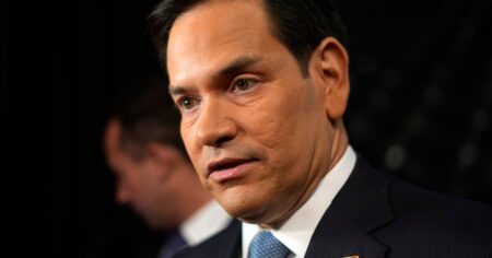 Sen. Marco Rubio Dodges Questions About Project 2025 Leader