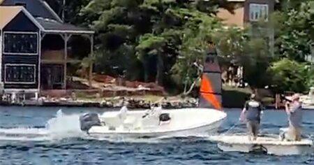 Teen Stops Runaway Boat On New Hampshire Lake