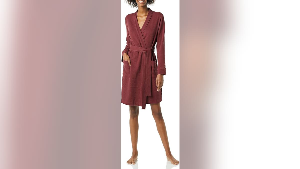 Keep comfortable with a cotton robe.