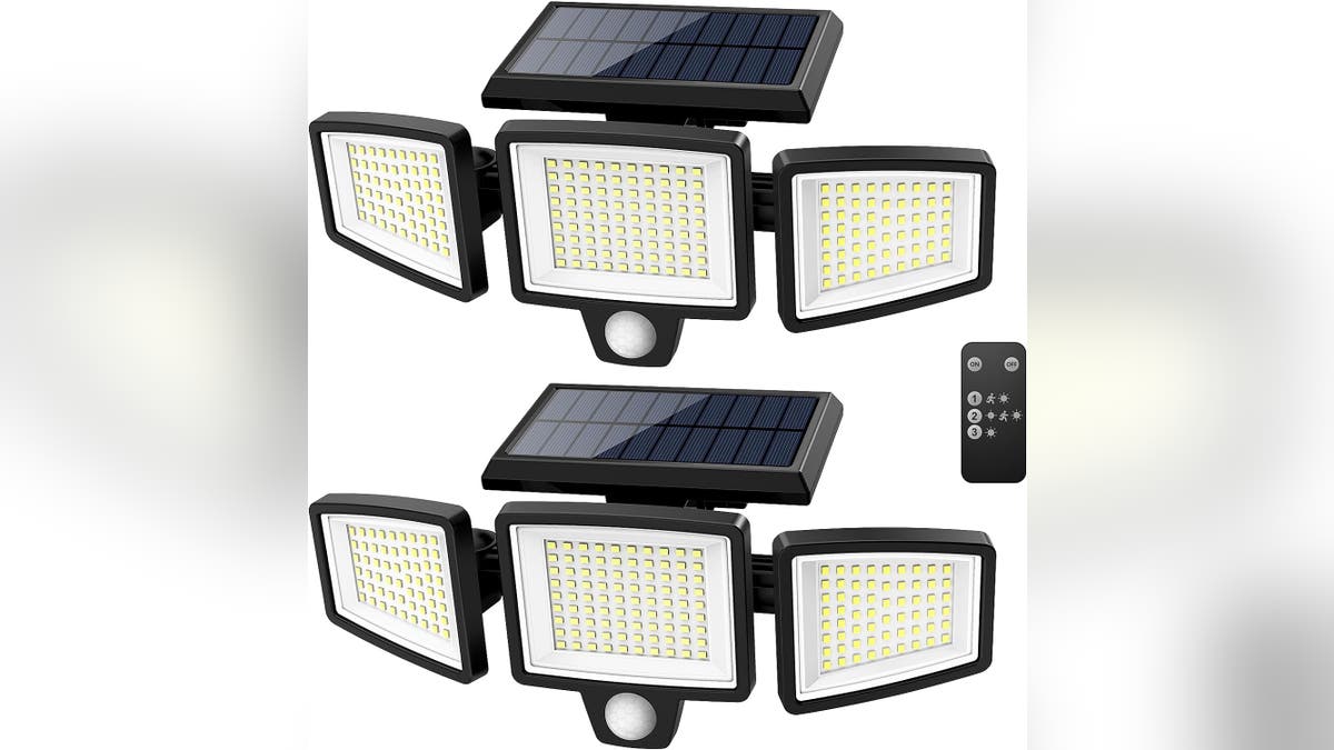 Protect your yard with floodlights.