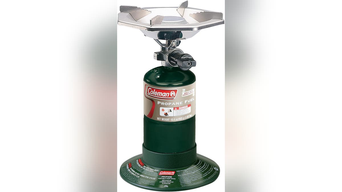 Grab a propane can and you're ready to cook.
