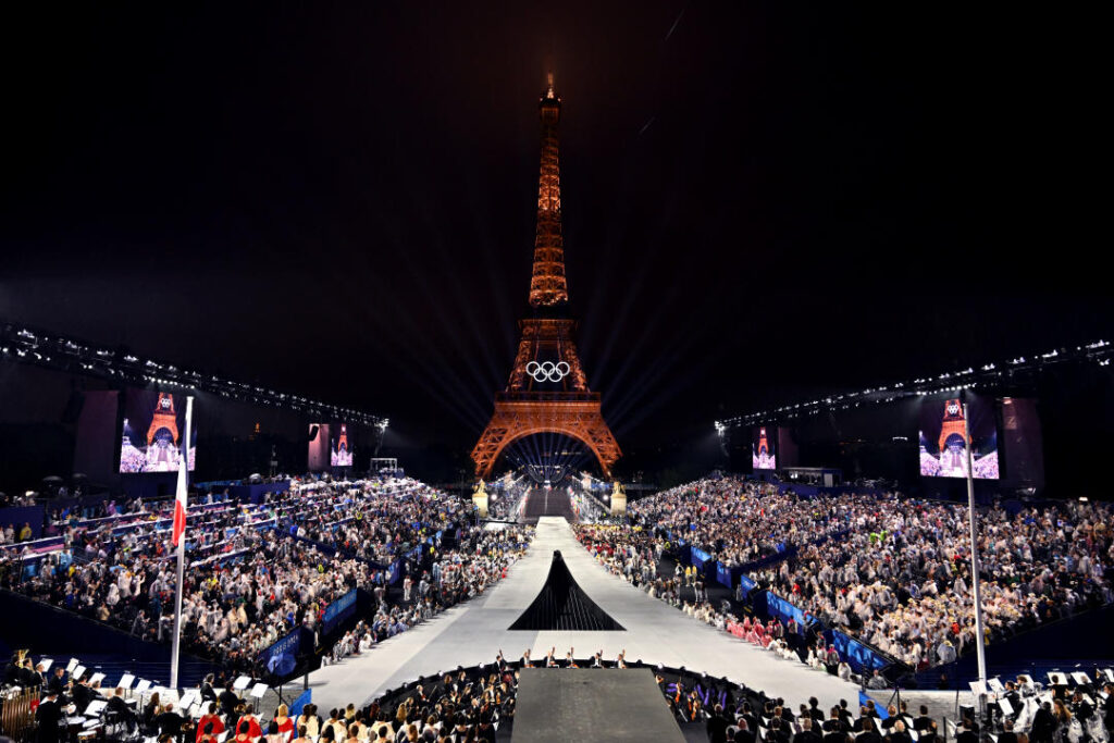 2024 Paris Olympics Opening Ceremony: Flying Olympic flame soars above Paris as Celine Dion wows crowds