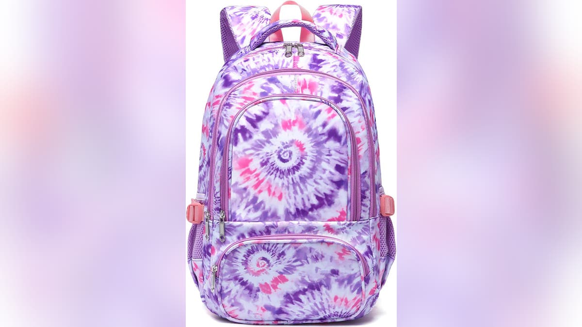 This tie-dyed backpack is perfect for any elementary or middle schooler.