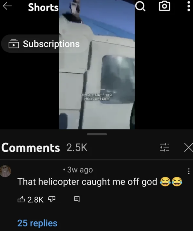 "caught me off god"