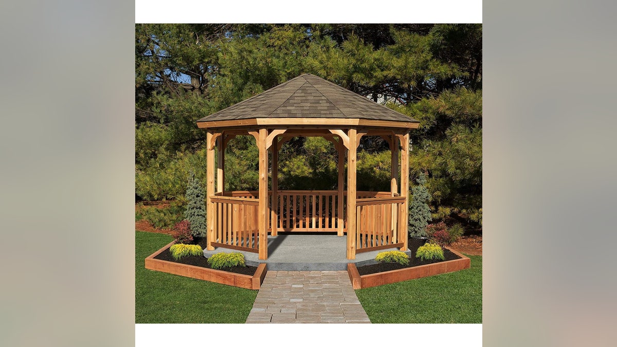 Build your own gazebo when you order from Amazon.