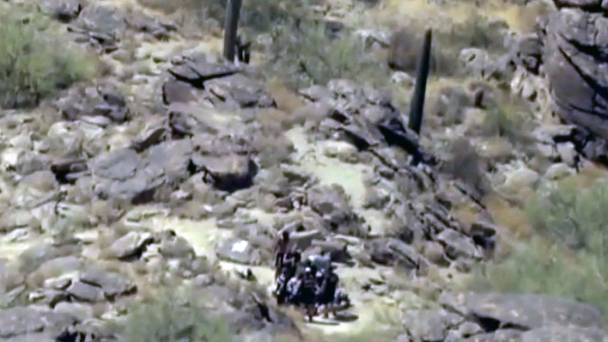 Child rescued from mountain