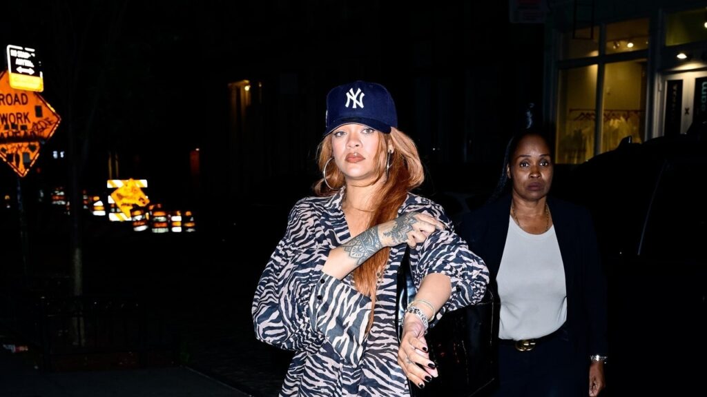 Rihanna Rocks Head-to-Toe Zebra Stripes; Leopard Print Found Dead