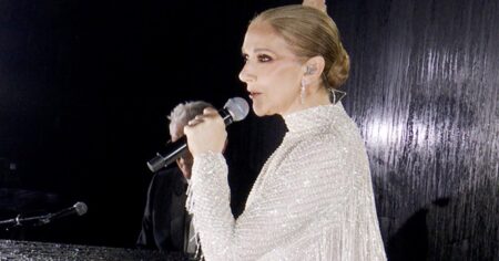 Celine Dion’s Gorgeous Olympics Gown Took 1,000 Hours to Make