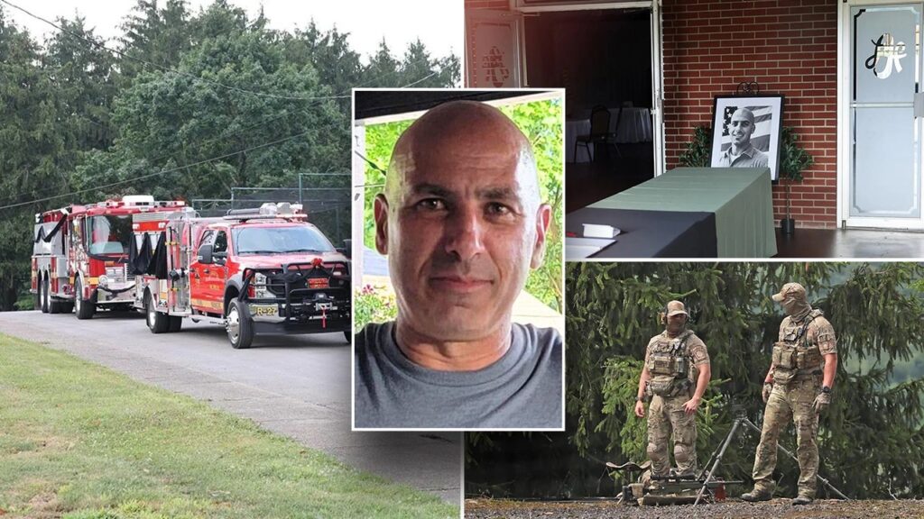 Trump shooting victim Corey Comperatore’s casket escorted by firefighters preparing for hero’s wake