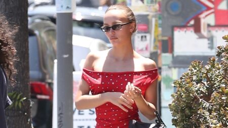 It’s the Season of the Grandma Heel and Lily-Rose Depp Is the Weathervane
