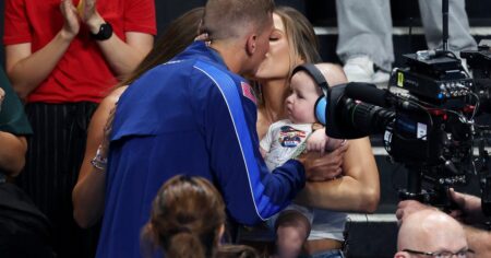 Olympic Swimmer Caeleb Dressel Says Son August Seeing Him Win Gold ‘Is Everything’