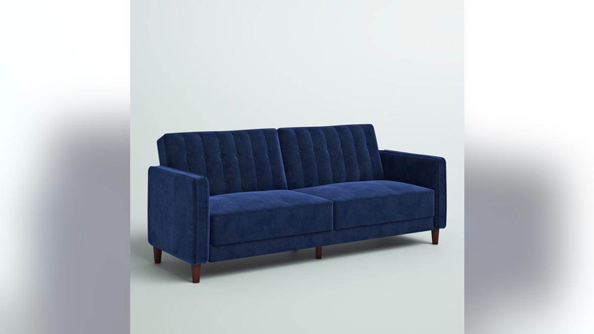 An affordable and stylish couch that folds out.