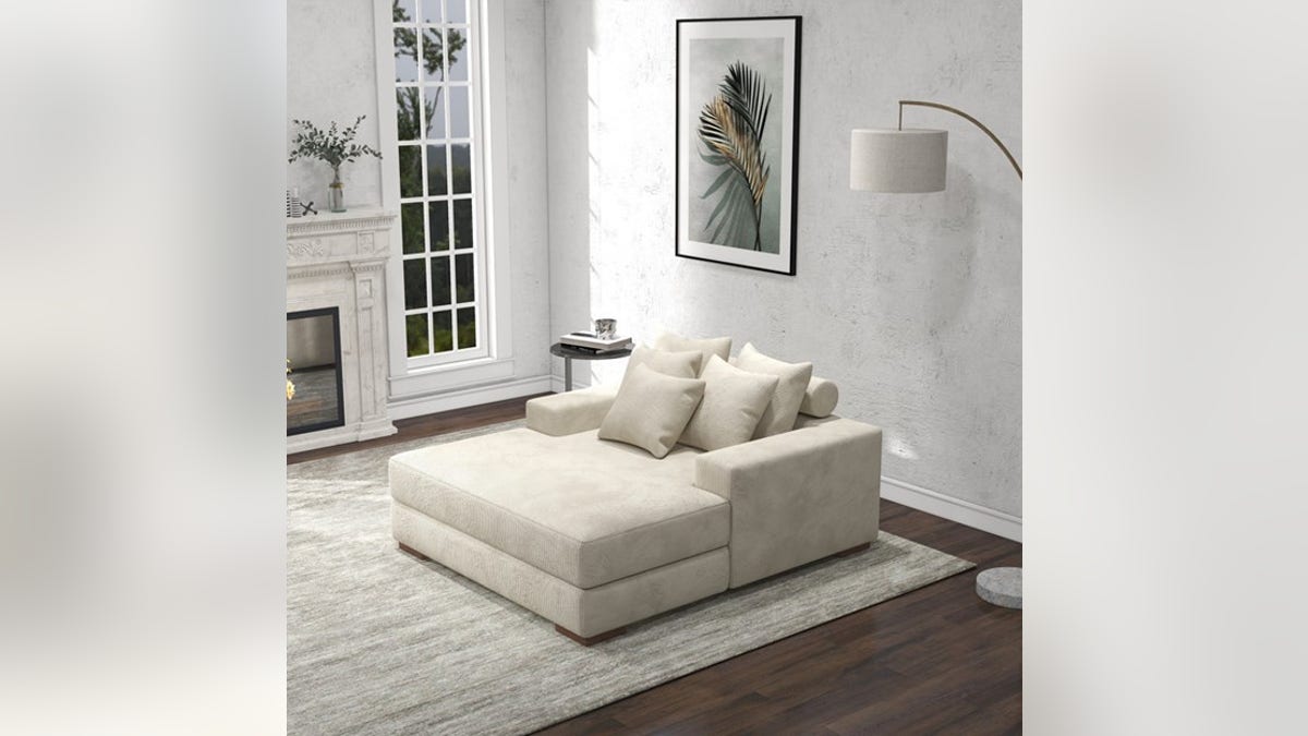 Fully get comfortable on a sofa chair.