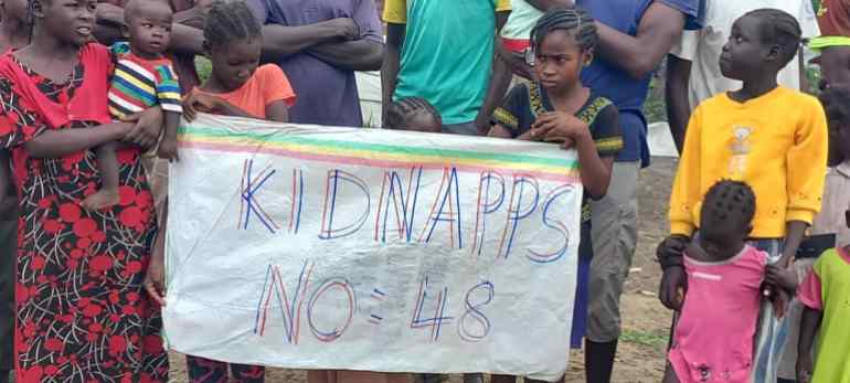 Sudanese refugees stranded in a forest in Ethiopia