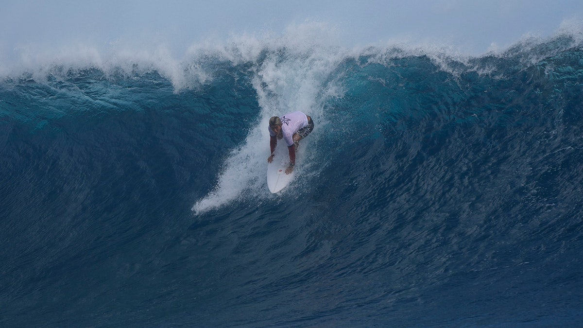 Surfer during a training day