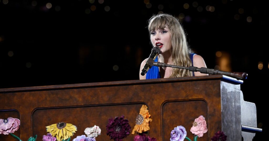 Taylor Swift Plays ‘Mary’s Song’ For First Time Since 2008 in Travis Kelce ‘Eras’ Mashup