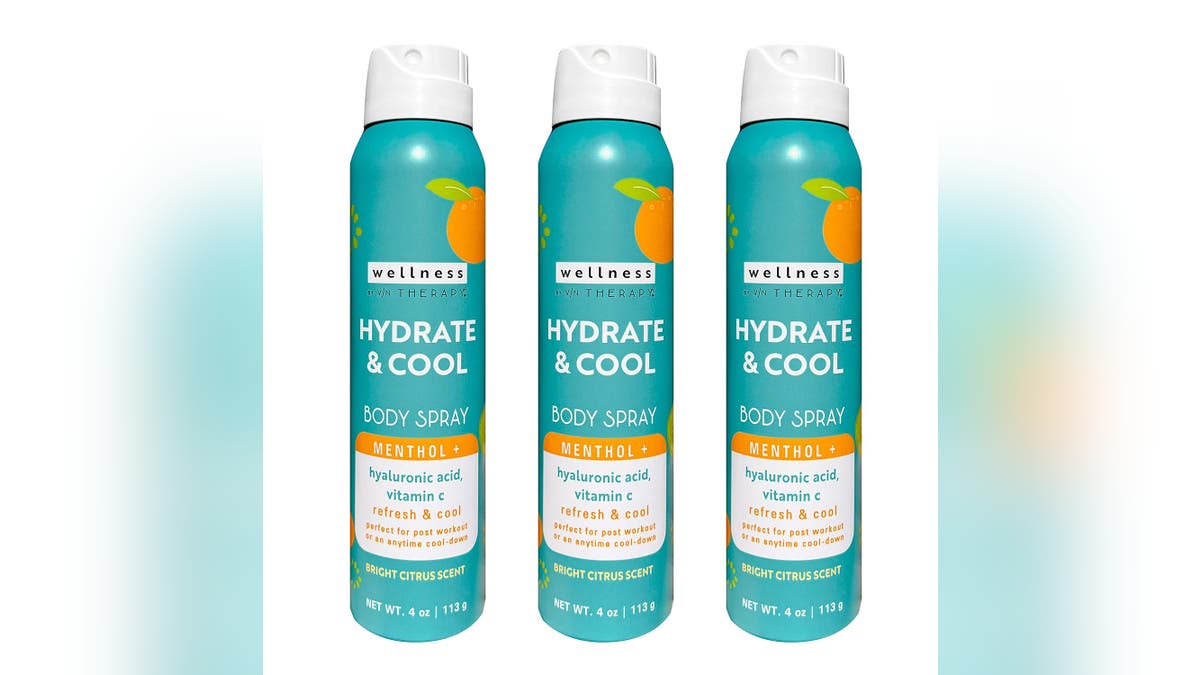 Try a cooling spray to reduce redness.