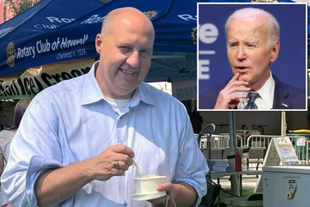 Michigan Dem candidate won’t say if he supports Biden, changes subject to ice cream