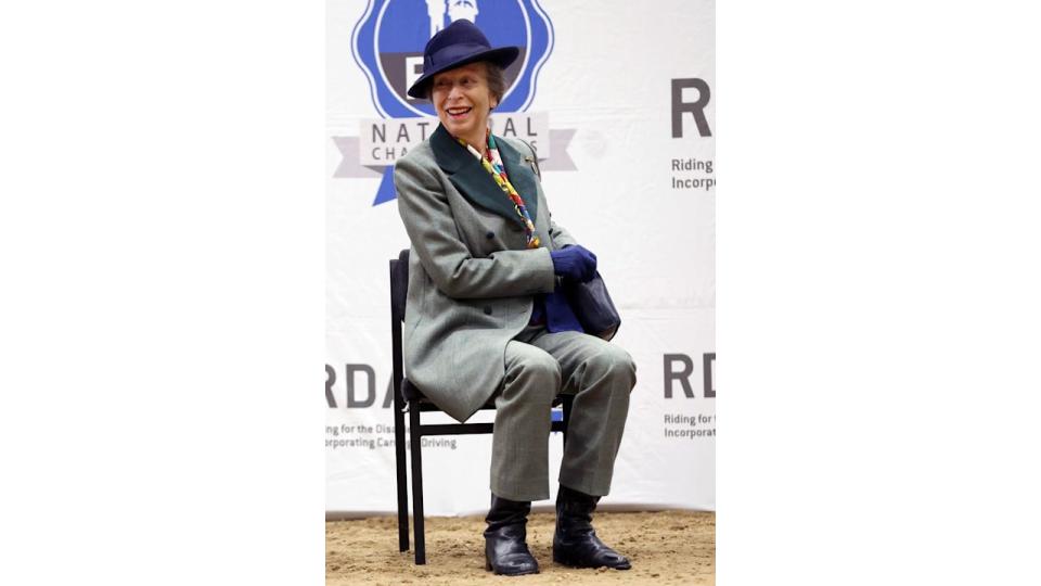 Princess Anne visits the Riding for the Disabled Association (RDA) National Championships at Hartpury University and Hartpury College