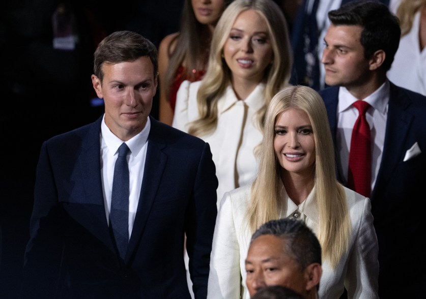 Donald Trump officially accepts the Republican presidential nomination on stage on the fourth day of the Republican National Convention at the Fiserv Forum on July 18, 2024 in Milwaukee, Wisconsin.