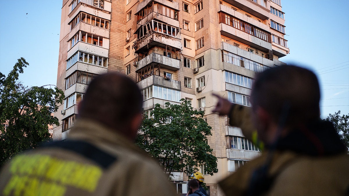 Debris Of Russian Missile Fell In A Residential Area Of Kyiv