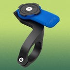 The QuadLock bike mount suits handlebar sizes 35mm, 31.8mm, 25.4mm and 22mm