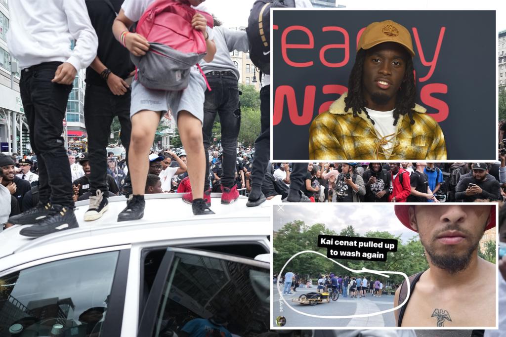 Exclusive | Video shows Twitch star Kai Cenat drawing crowds at NYC park after 2023 Union Square riot