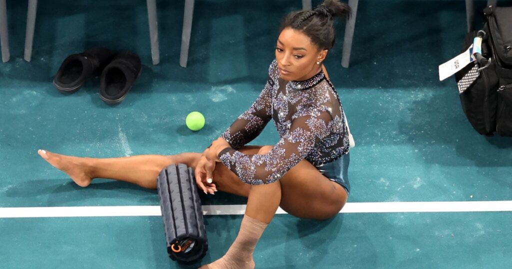 Simone Biles Shares Update After Calf Injury