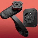 The Spigen Life Out Front Bike Mount comes with a universal adapter for any smartphone